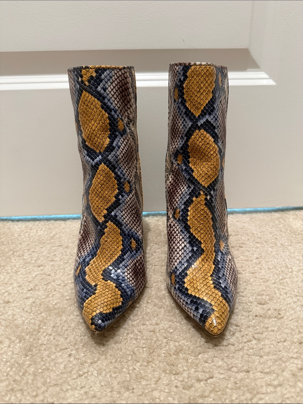 Steve Madden snake booties